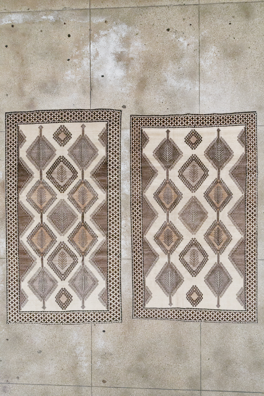 Vintage Persian Gabbeh Accent Rug (Pair: 1 of 2), No.32088 - Gsblank