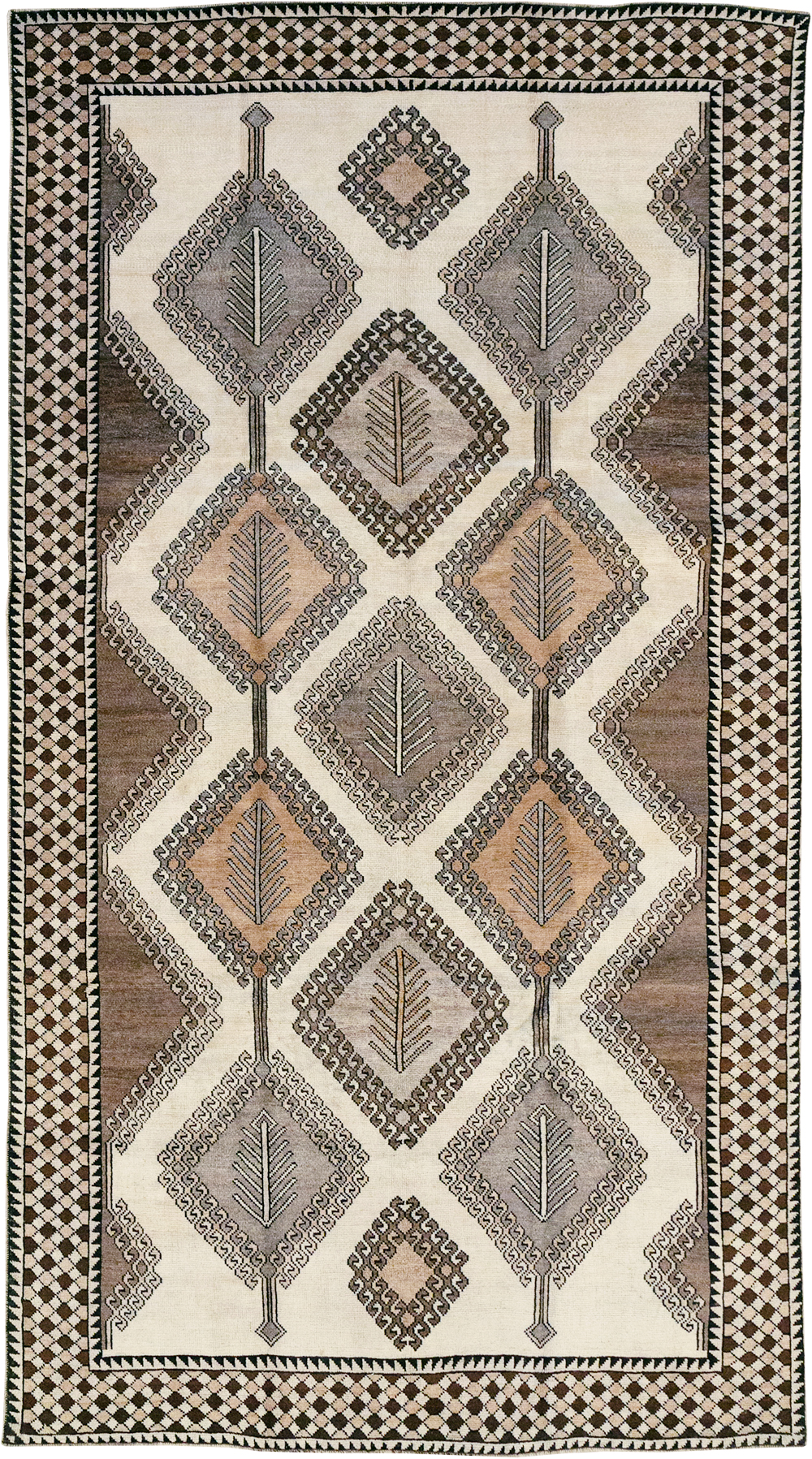 Vintage Persian Gabbeh Accent Rug (Pair: 2 of 2), No.32089 - Gsblank