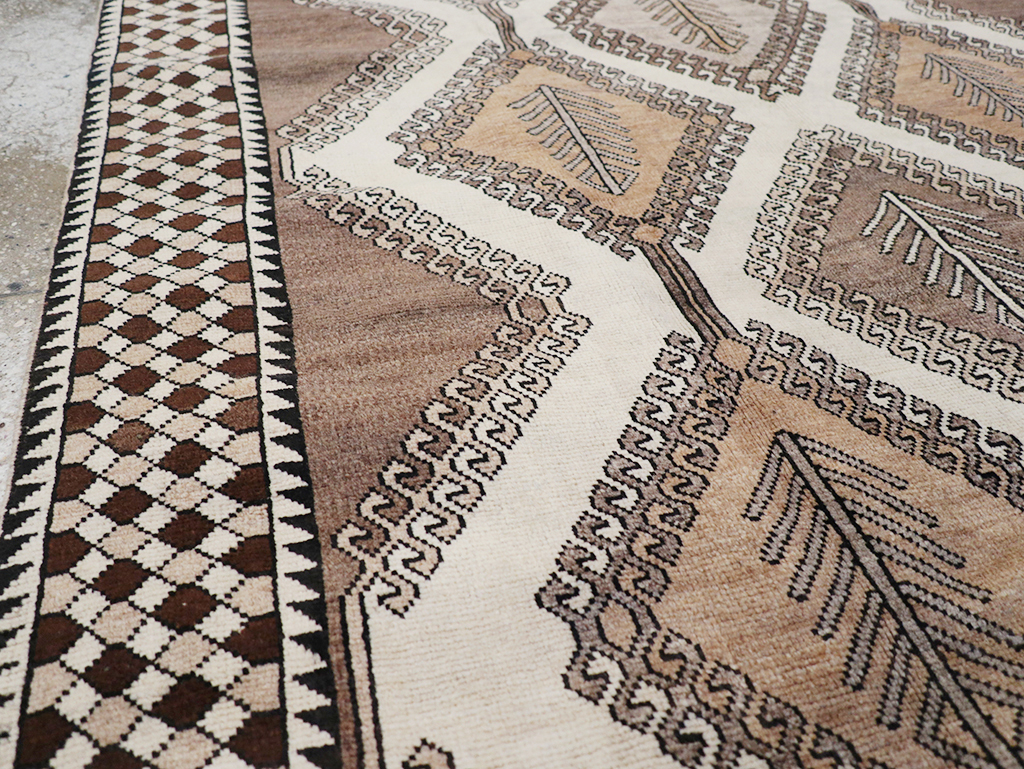 Vintage Persian Gabbeh Accent Rug (Pair: 2 of 2), No.32089 - Gsblank