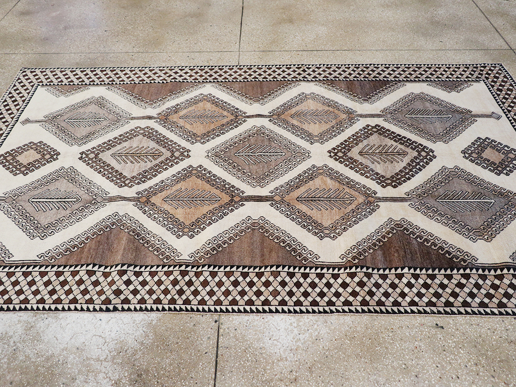 Vintage Persian Gabbeh Accent Rug (Pair: 2 of 2), No.32089 - Gsblank