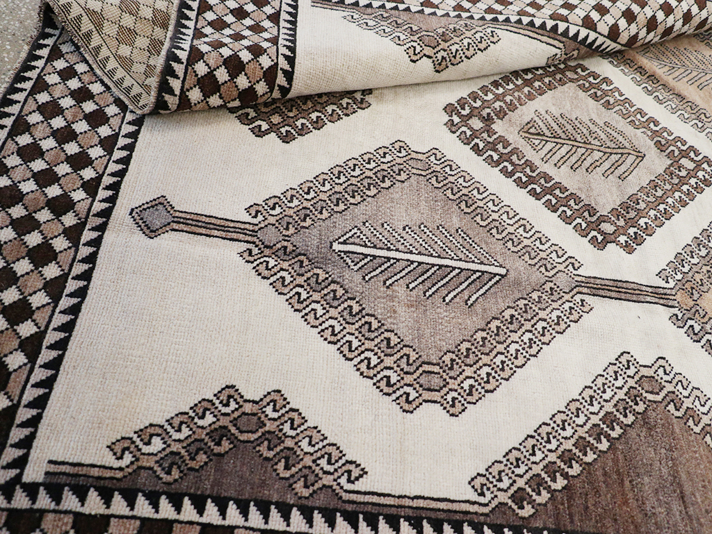 Vintage Persian Gabbeh Accent Rug (Pair: 2 of 2), No.32089 - Gsblank