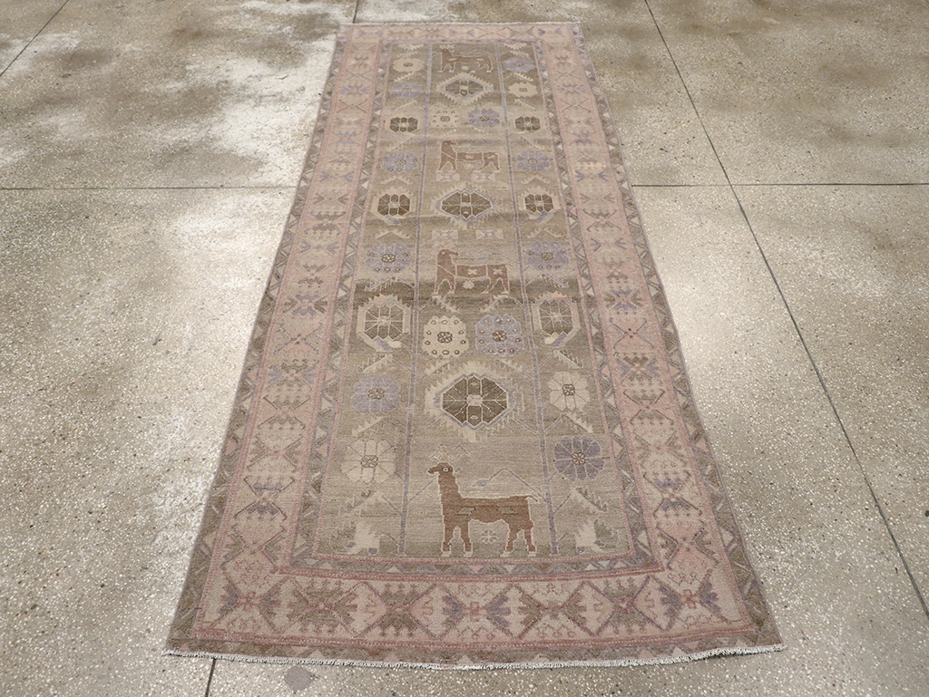 Vintage Persian Malayer Runner, No.32097 - Gsblank