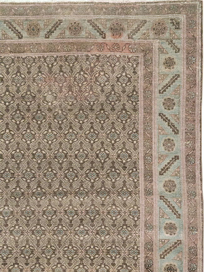 Vintage Persian Malayer Accent Rug, No.32104 - Gsblank