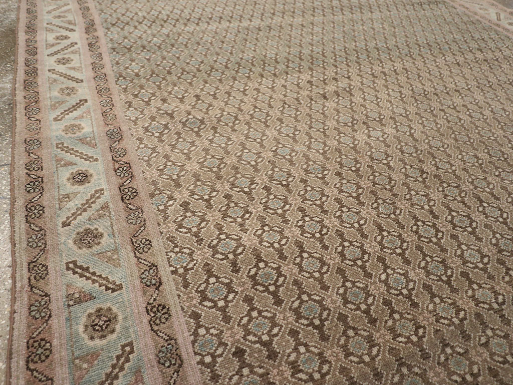 Vintage Persian Malayer Accent Rug, No.32104 - Gsblank