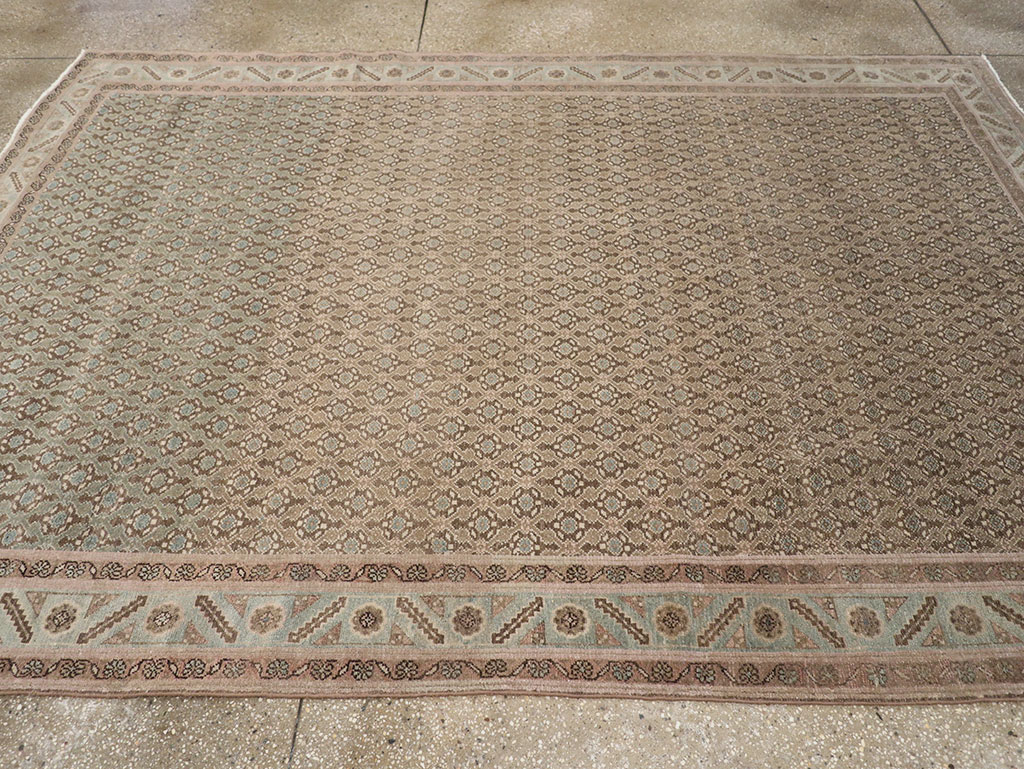 Vintage Persian Malayer Accent Rug, No.32104 - Gsblank