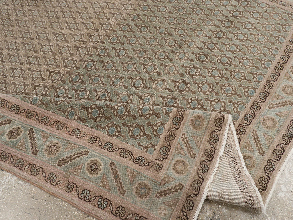 Vintage Persian Malayer Accent Rug, No.32104 - Gsblank