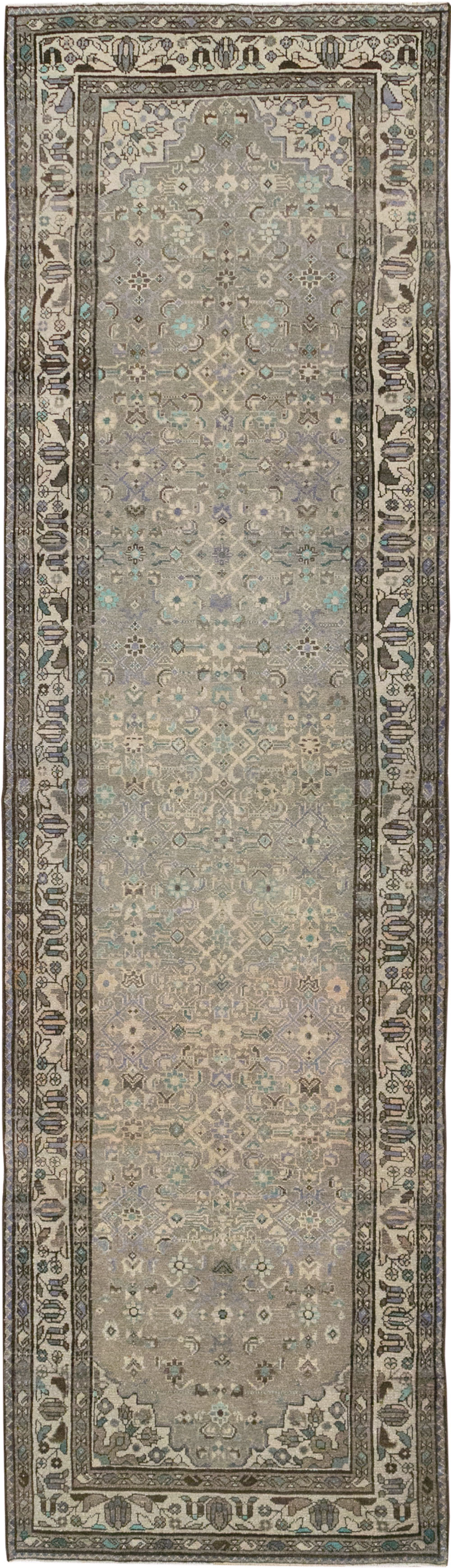 Vintage Persian Malayer Runner, No.32106 - Gsblank