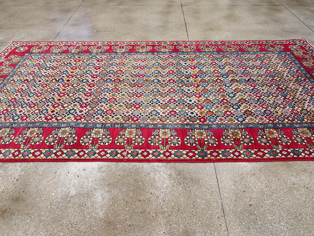 Vintage Persian Mahal Gallery Rug, No.32117 - Gsblank