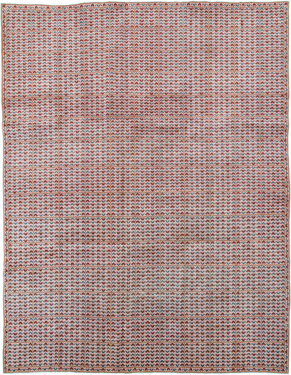 Vintage Persian Kashan Room Size Carpet, No.32118 - Gsblank