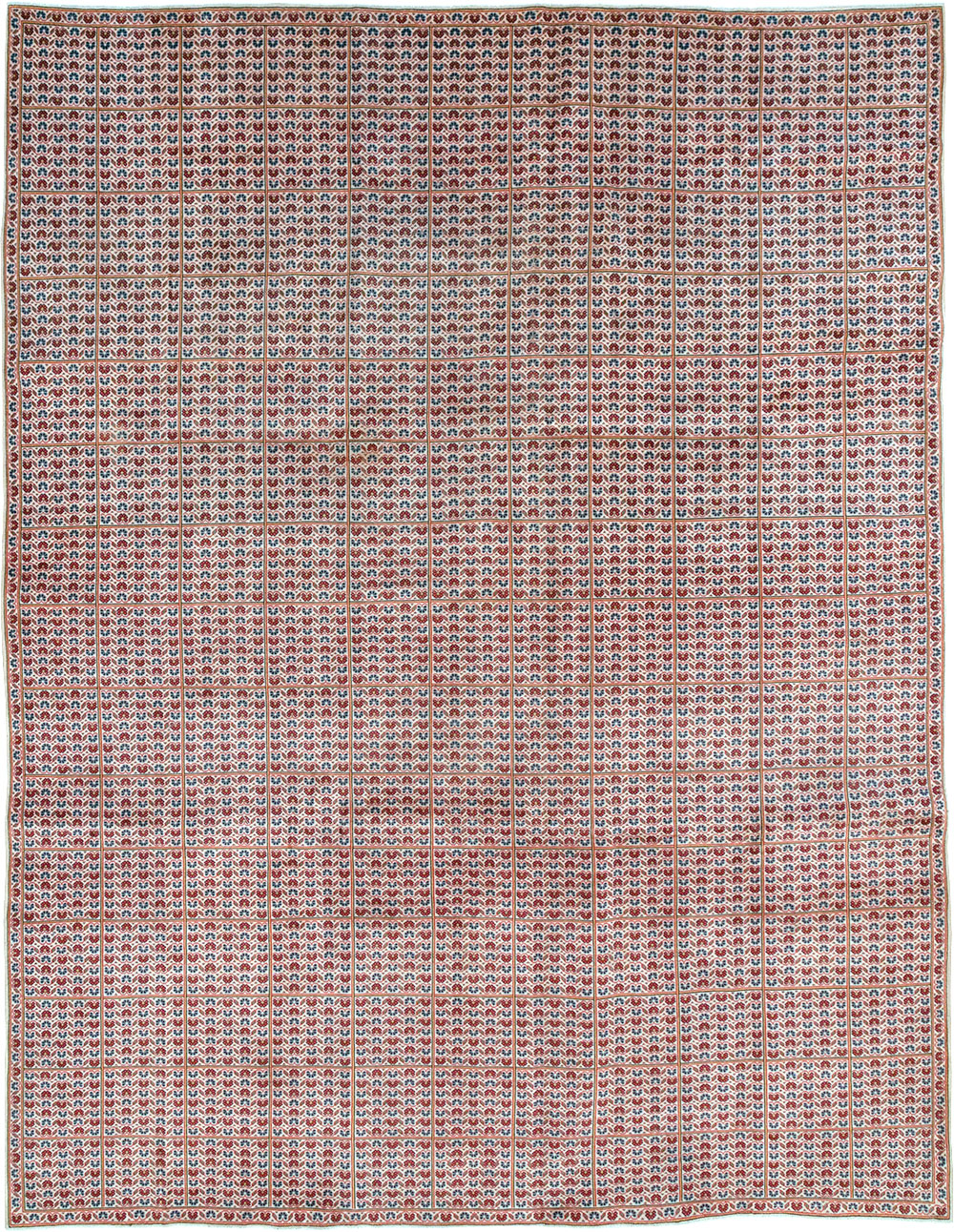 Vintage Persian Kashan Room Size Carpet, No.32118 - Gsblank