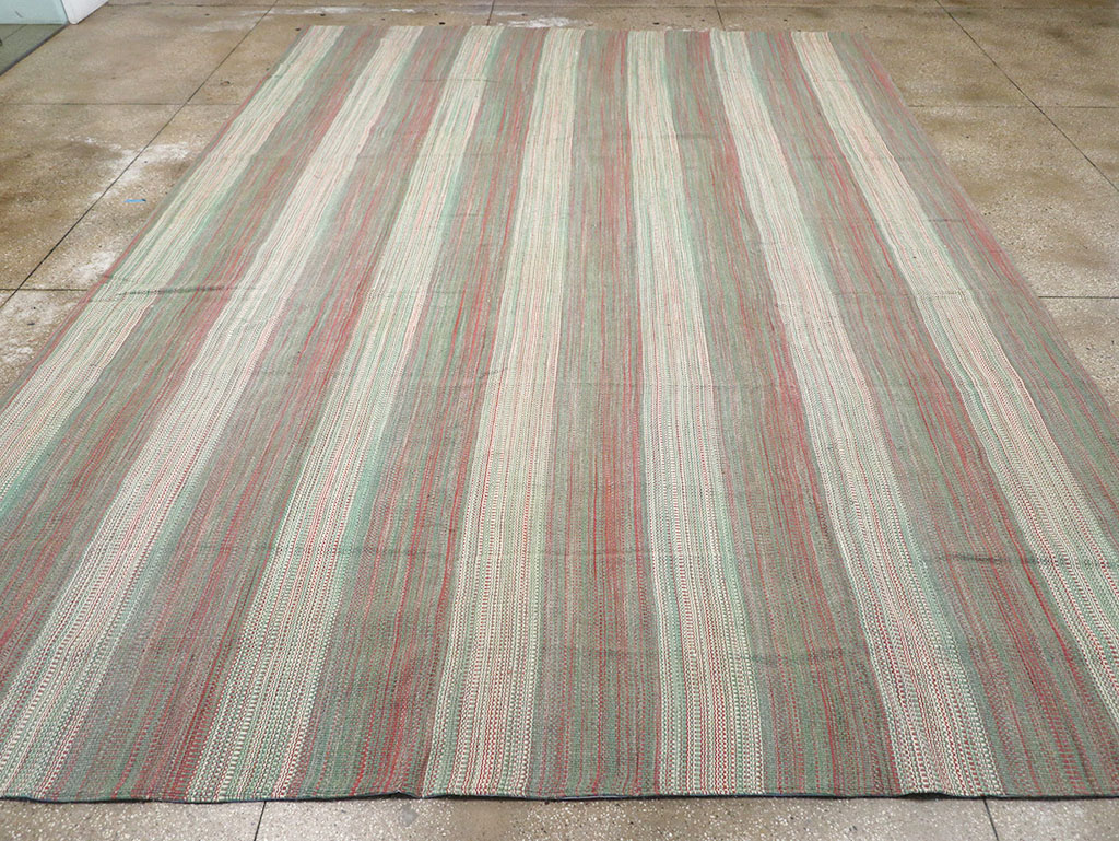 Modern Turkish Flatweave Kilim Room Size Carpet, No.32121 - Gsblank