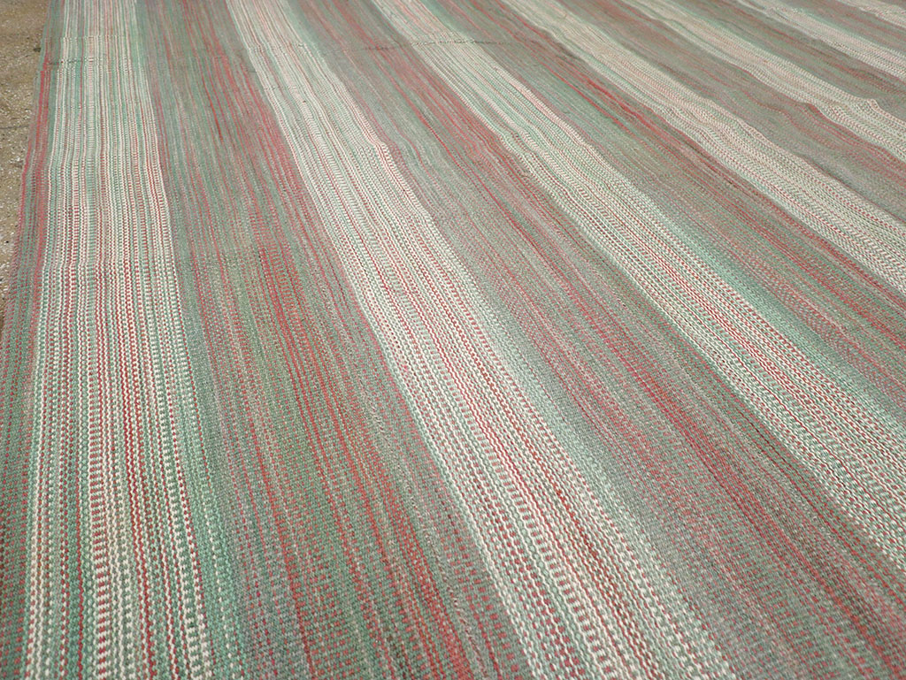 Modern Turkish Flatweave Kilim Room Size Carpet, No.32121 - Gsblank