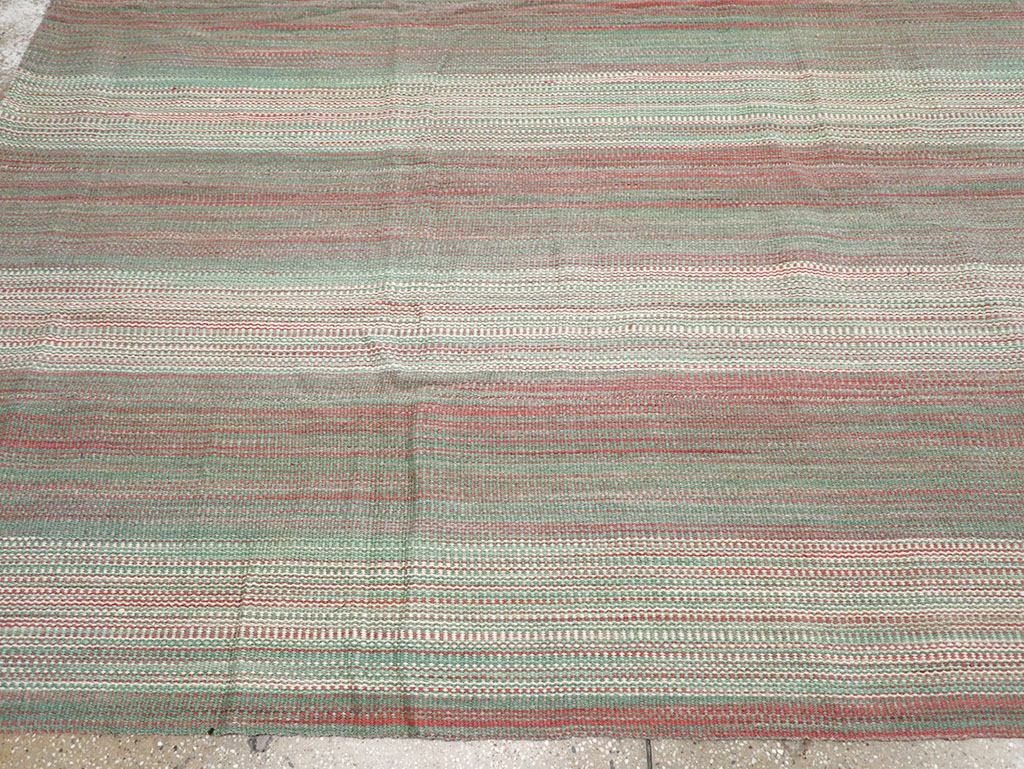 Modern Turkish Flatweave Kilim Room Size Carpet, No.32121 - Gsblank