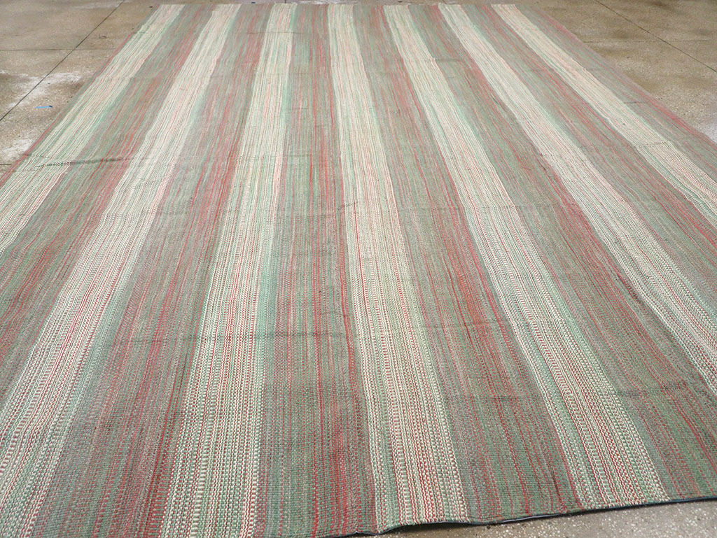 Modern Turkish Flatweave Kilim Room Size Carpet, No.32121 - Gsblank