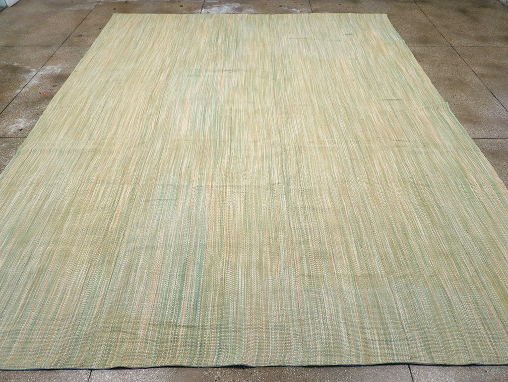 Modern Turkish Flatweave Kilim Room Size Carpet, No.32122 - Gsblank