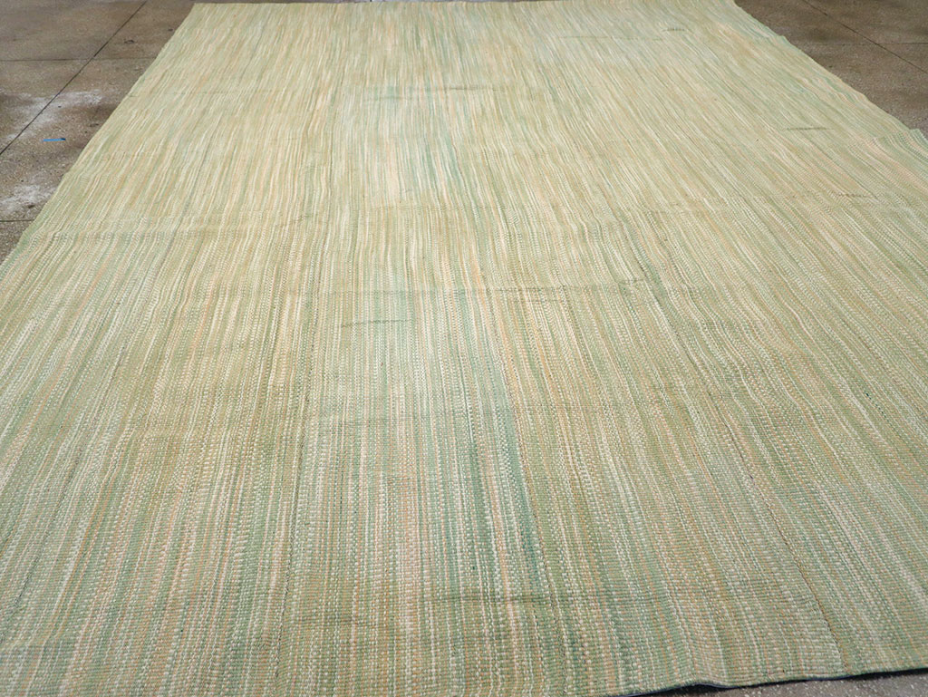 Modern Turkish Flatweave Kilim Room Size Carpet, No.32122 - Gsblank