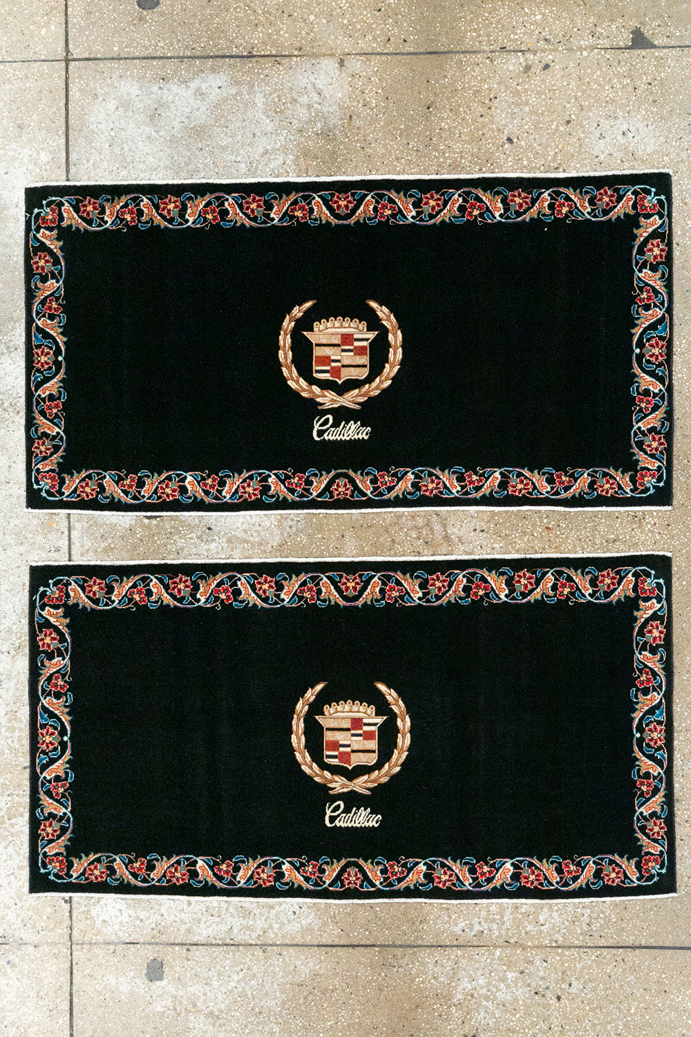 Vintage Persian Tabriz Pictorial Throw Rug, No.32125 - Gsblank