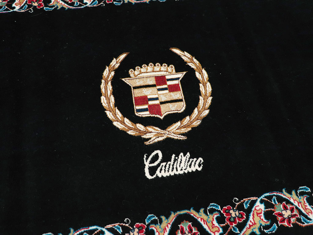 Vintage Persian Tabriz Pictorial Throw Rug, No.32126 - Gsblank