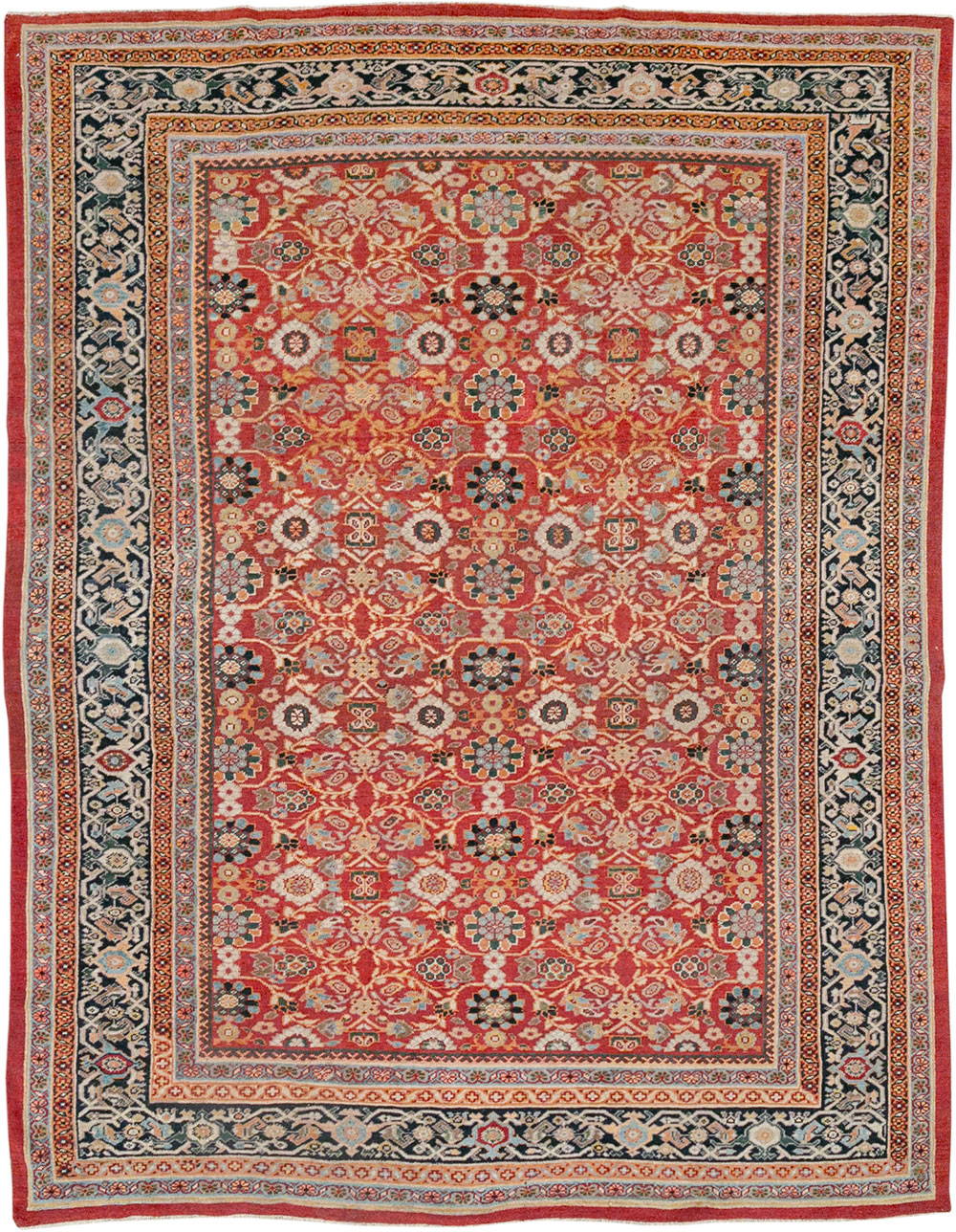 Antique Persian Mahal Carpet, No.32128 - Gsblank