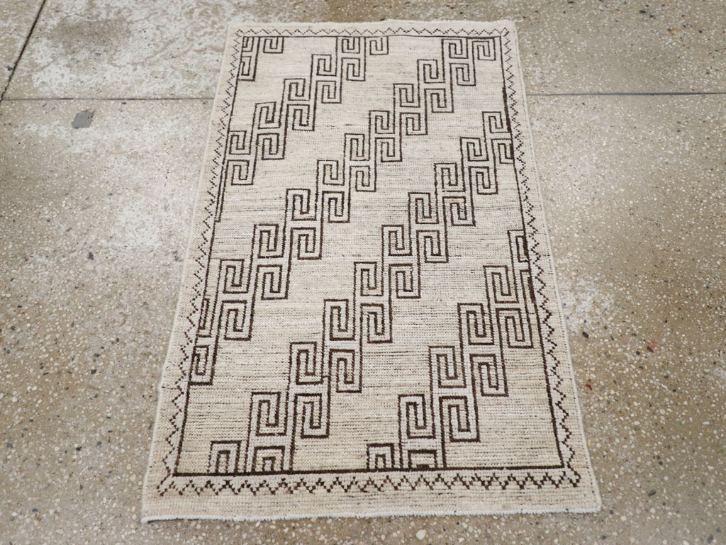 Modern East Turkestan Khotan Throw Rug, No.32135 - Gsblank