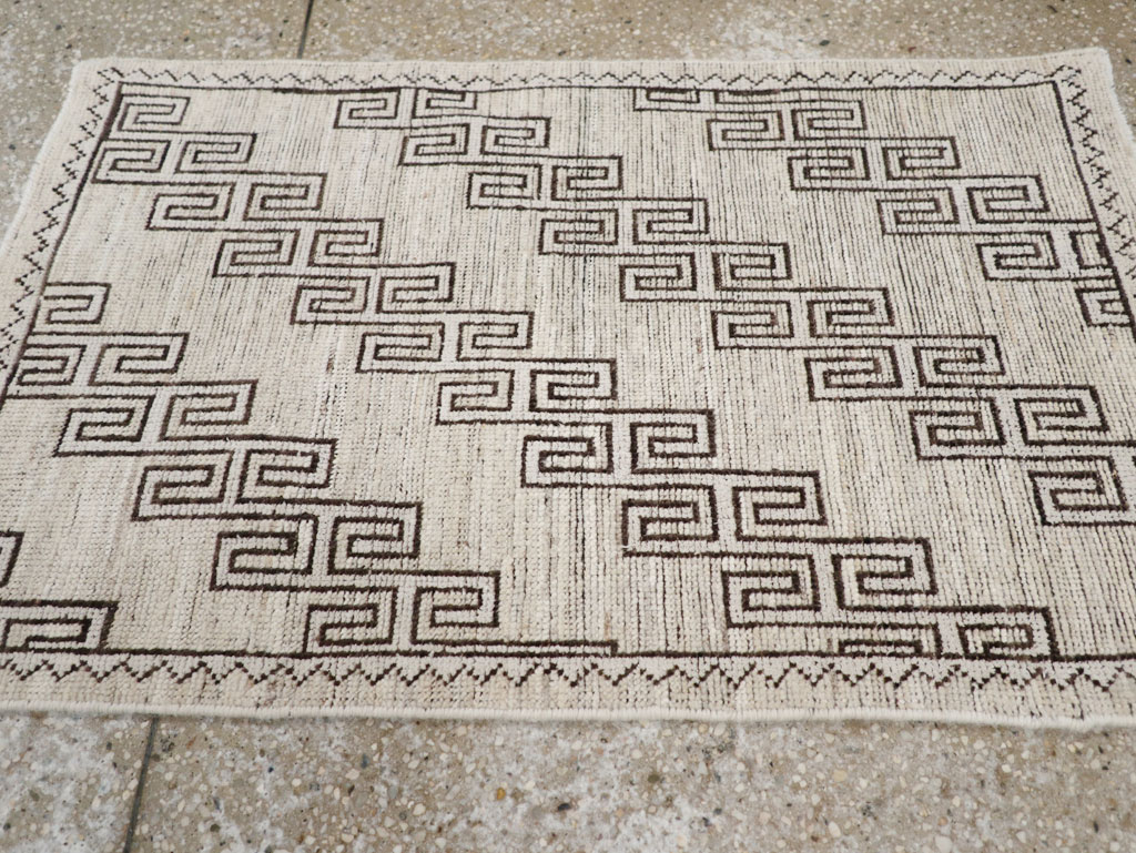 Modern East Turkestan Khotan Throw Rug, No.32135 - Gsblank