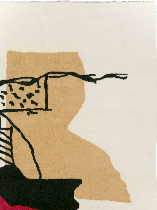 Modern Turkish Art Deco Carpet in the style of Le Corbusier, No.32136 - Gsblank