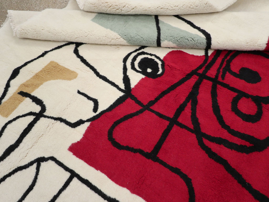 Modern Turkish Art Deco Carpet in the style of Le Corbusier, No.32136 - Gsblank