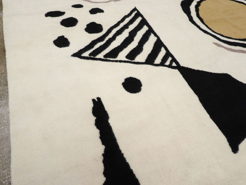 Modern Turkish Art Deco Carpet in the style of Alexander Calder, No.32138 - Gsblank