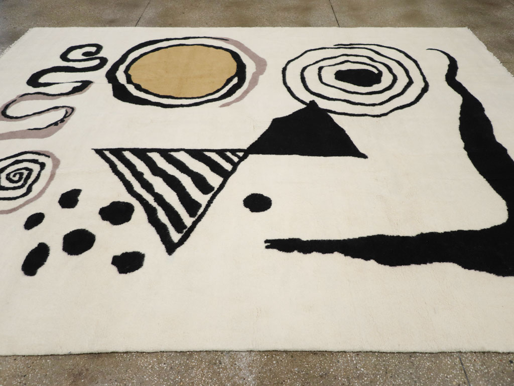 Modern Turkish Art Deco Carpet in the style of Alexander Calder, No.32138 - Gsblank