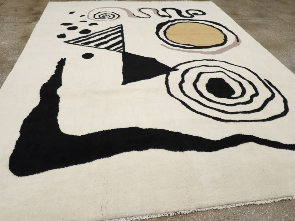 Modern Turkish Art Deco Carpet in the style of Alexander Calder, No.32138 - Gsblank