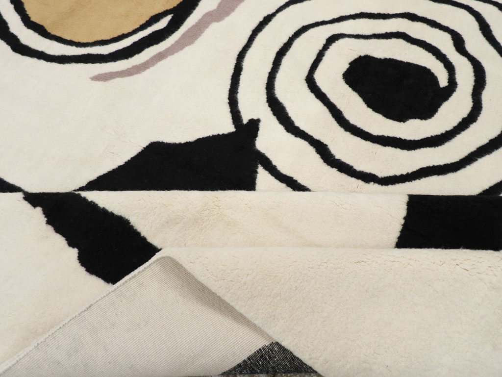 Modern Turkish Art Deco Carpet in the style of Alexander Calder, No.32138 - Gsblank