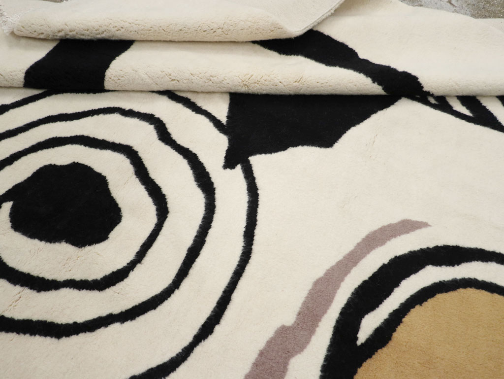 Modern Turkish Art Deco Carpet in the style of Alexander Calder, No.32138 - Gsblank