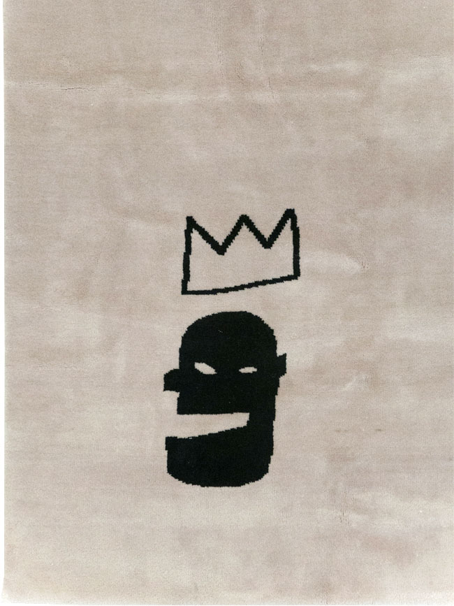 Modern Turkish Room Size Carpet in the style of Jean-Michel Basquiat, No.32139 - Gsblank