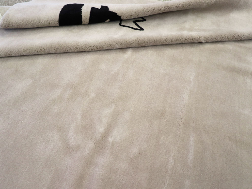 Modern Turkish Room Size Carpet in the style of Jean-Michel Basquiat, No.32139 - Gsblank