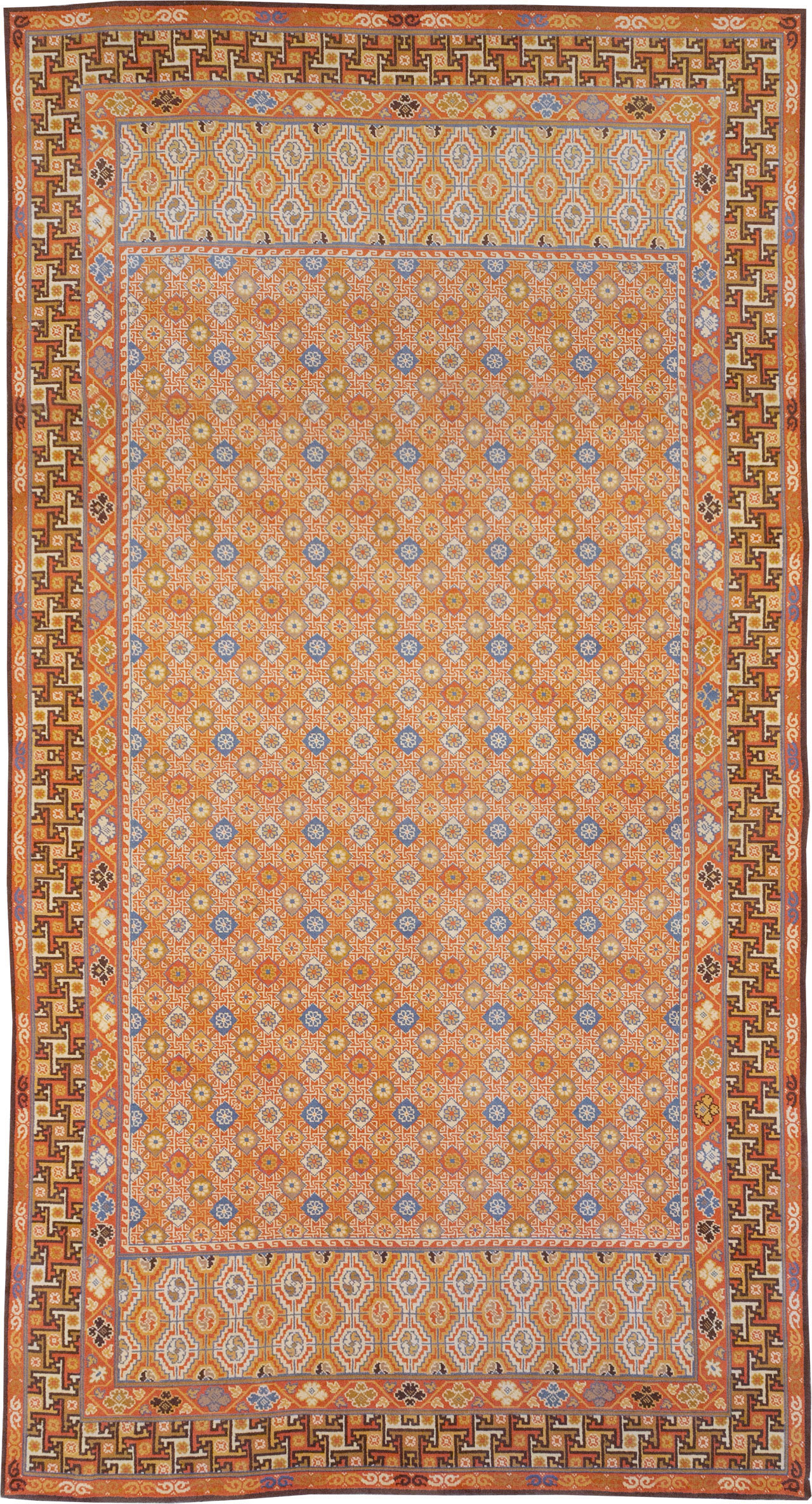 Vintage Spanish Cuenca Oversize Carpet, No.32140 - Gsblank