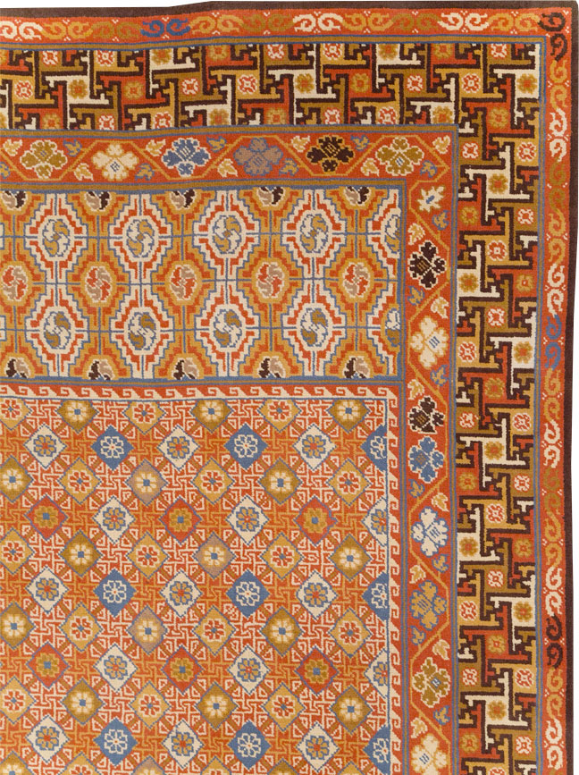 Vintage Spanish Cuenca Oversize Carpet, No.32140 - Gsblank