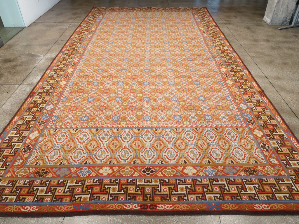Vintage Spanish Cuenca Oversize Carpet, No.32140 - Gsblank