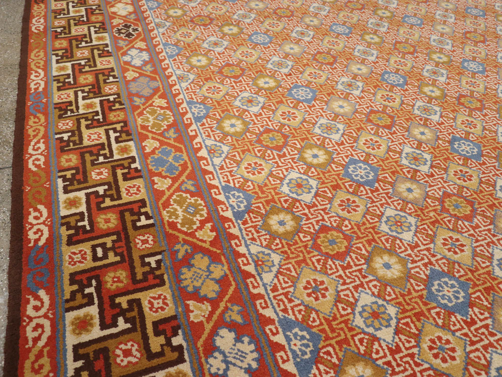 Vintage Spanish Cuenca Oversize Carpet, No.32140 - Gsblank