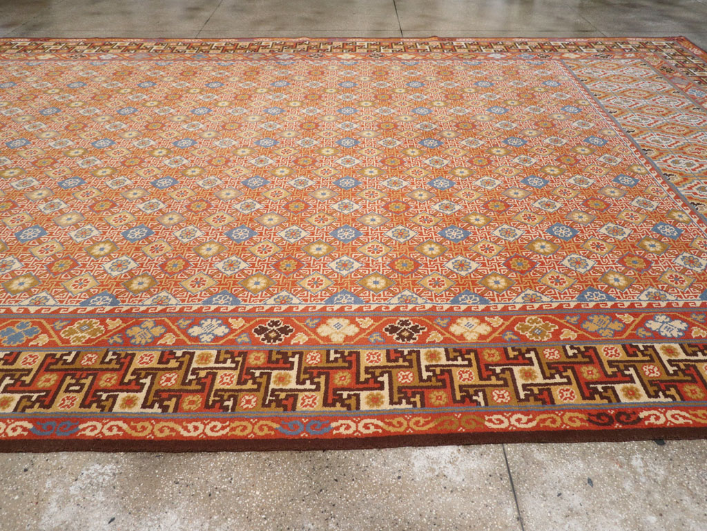 Vintage Spanish Cuenca Oversize Carpet, No.32140 - Gsblank