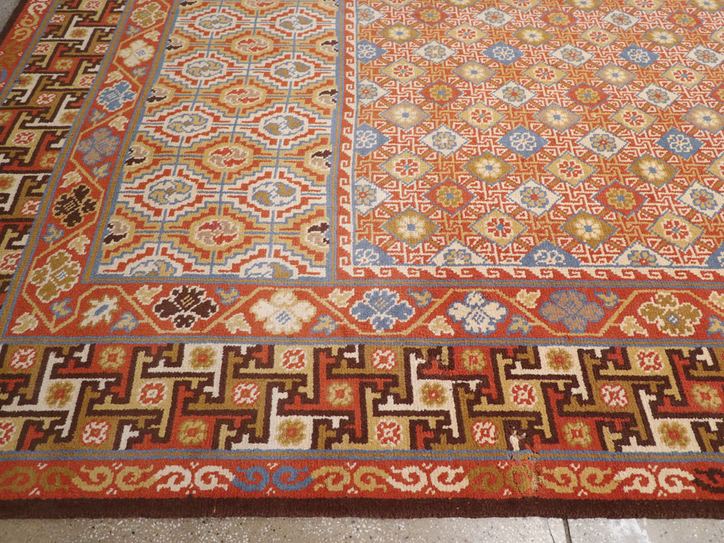 Vintage Spanish Cuenca Oversize Carpet, No.32140 - Gsblank