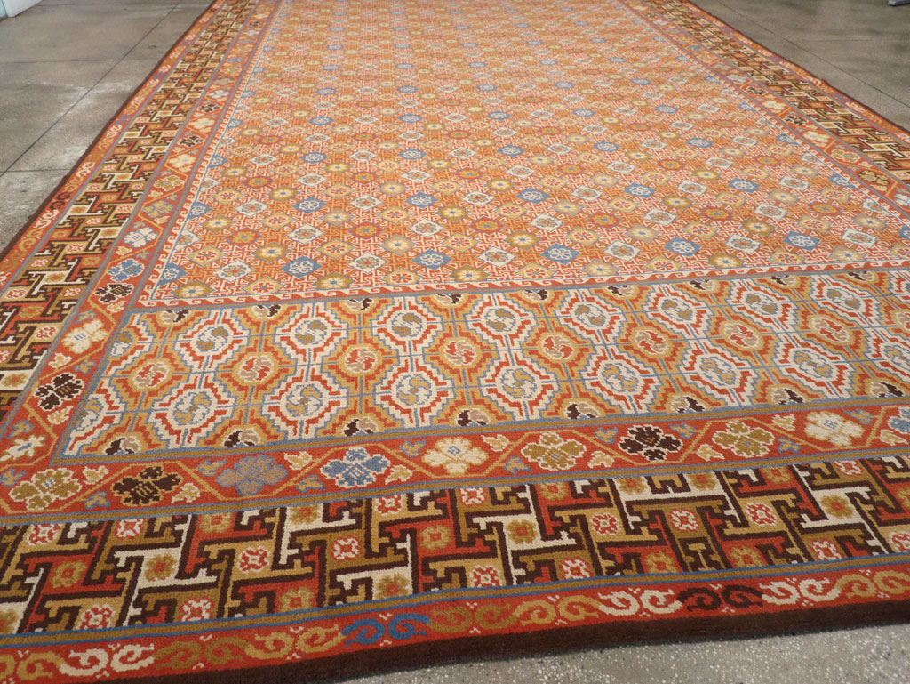 Vintage Spanish Cuenca Oversize Carpet, No.32140 - Gsblank