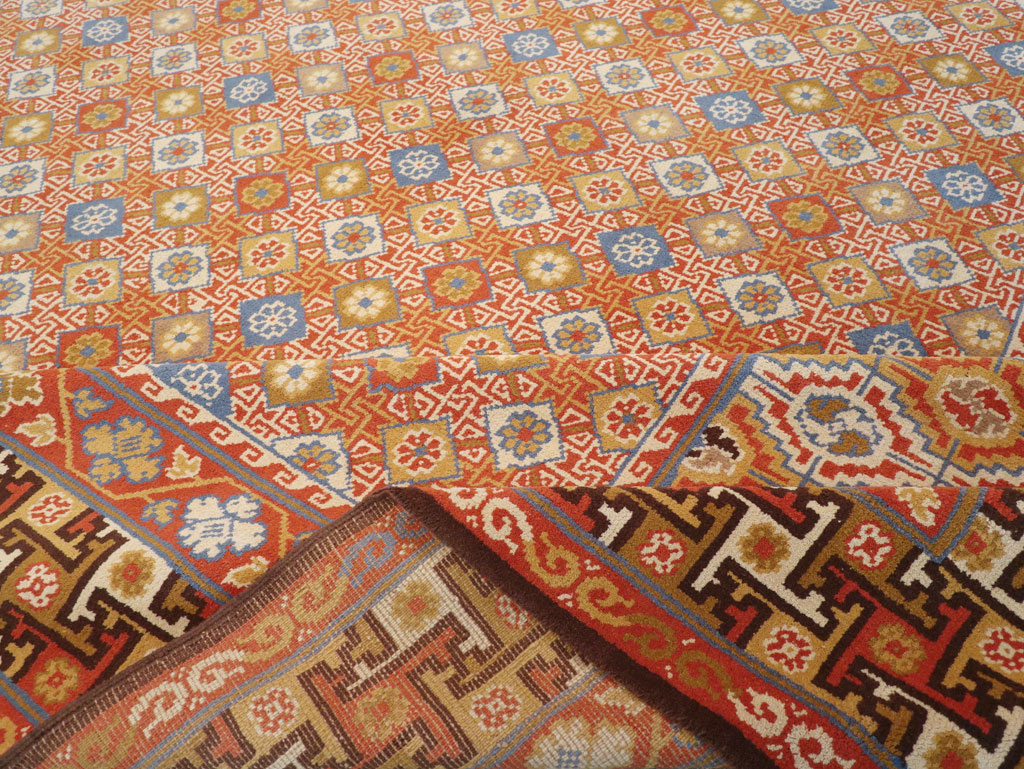Vintage Spanish Cuenca Oversize Carpet, No.32140 - Gsblank