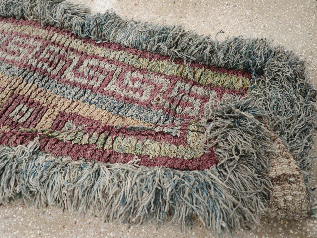 Antique Tibetan Wangden Throw Rug, No.32141 - Gsblank