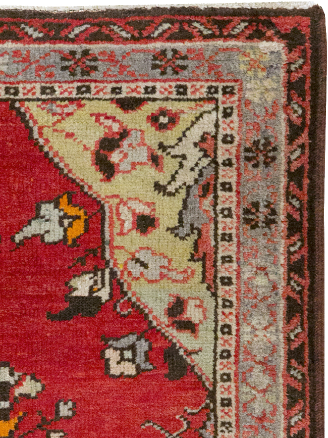 Vintage Turkish Anatolian Throw Rug, No.32147 - Gsblank
