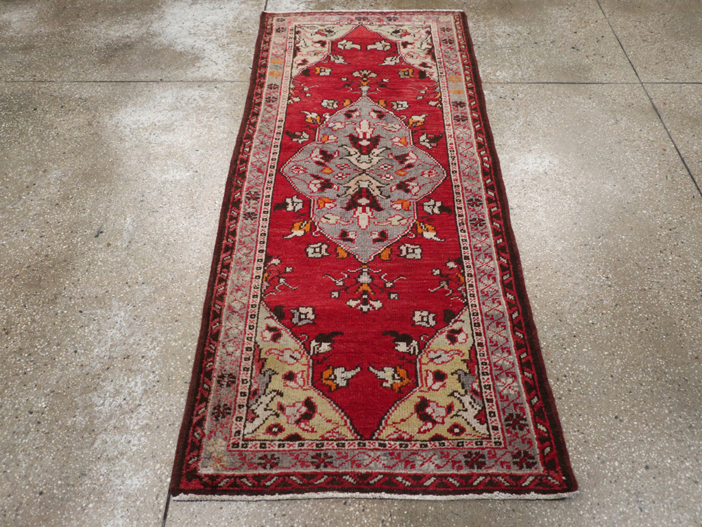 Vintage Turkish Anatolian Throw Rug, No.32147 - Gsblank