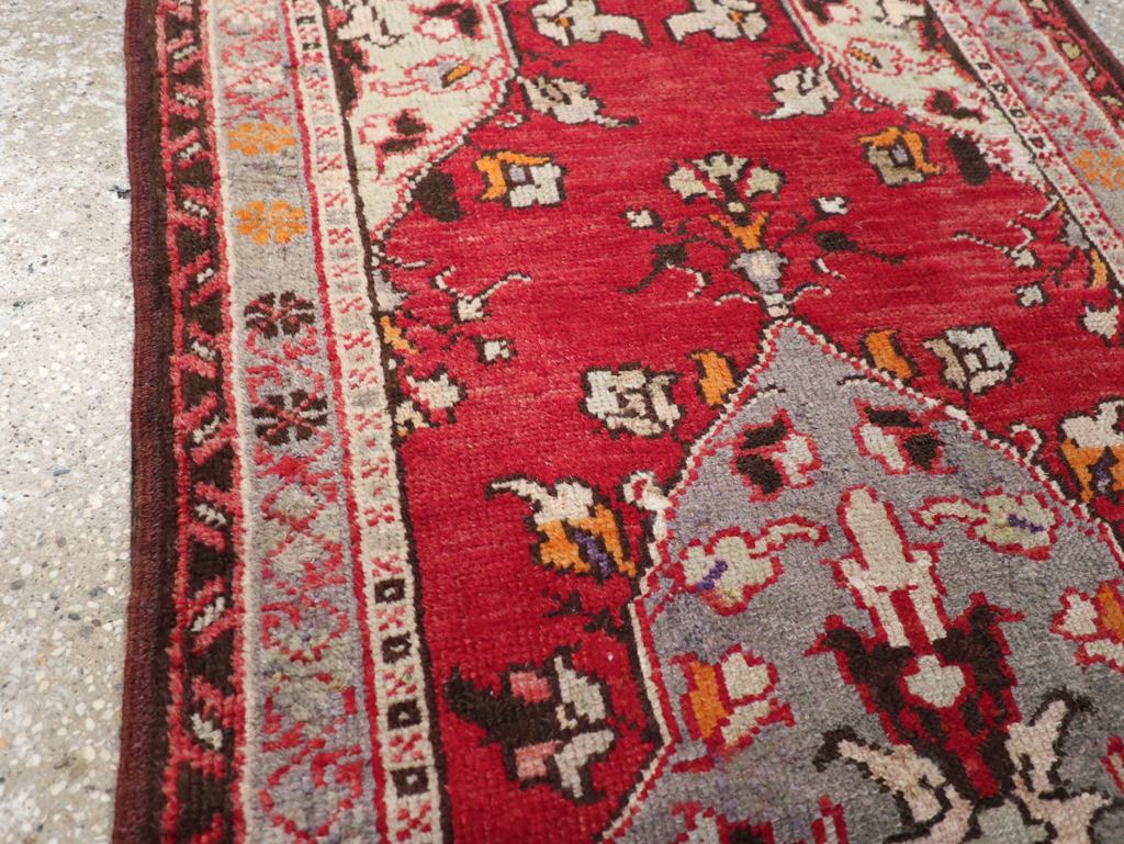 Vintage Turkish Anatolian Throw Rug, No.32147 - Gsblank