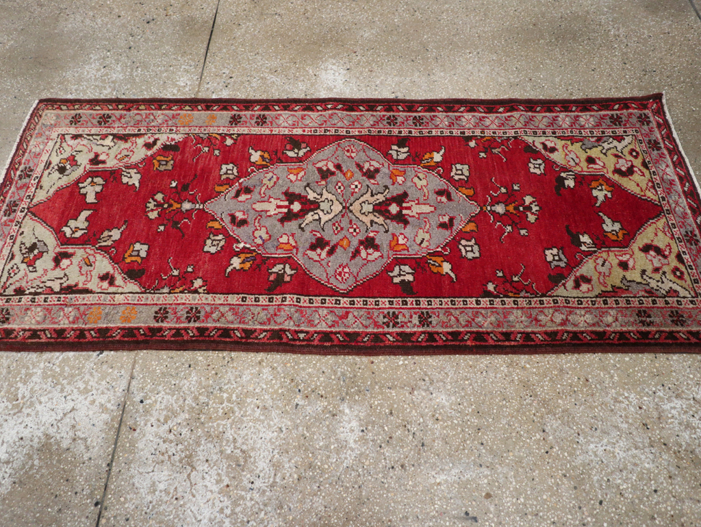 Vintage Turkish Anatolian Throw Rug, No.32147 - Gsblank