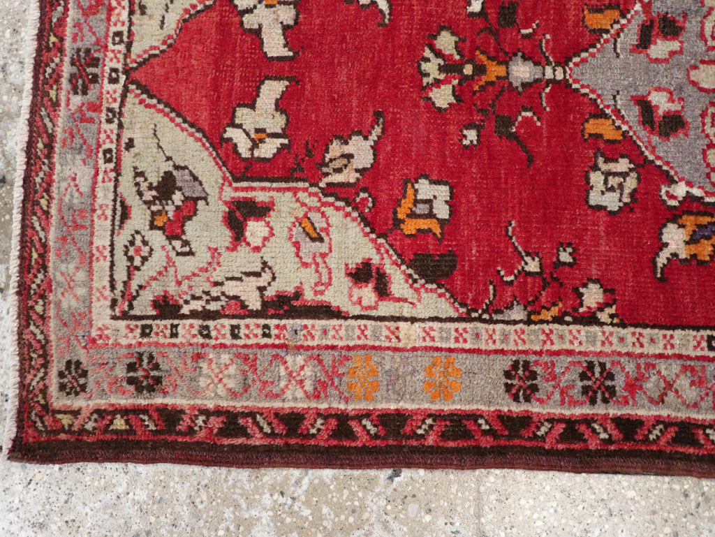 Vintage Turkish Anatolian Throw Rug, No.32147 - Gsblank