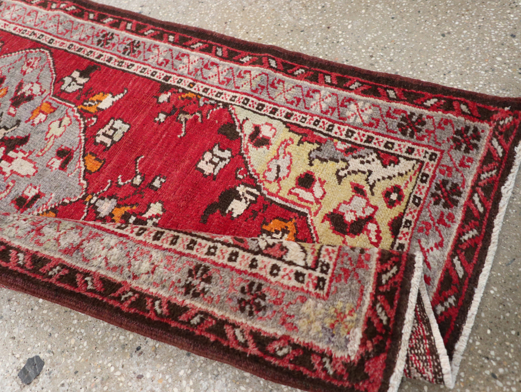 Vintage Turkish Anatolian Throw Rug, No.32147 - Gsblank