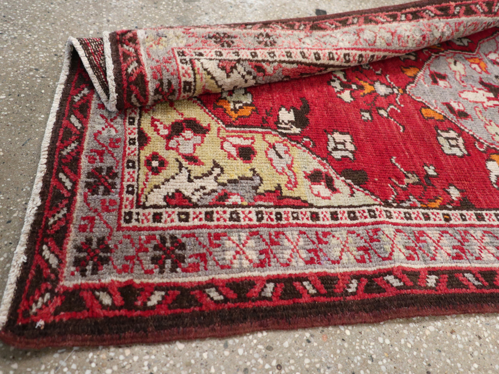 Vintage Turkish Anatolian Throw Rug, No.32147 - Gsblank